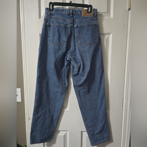 Vintage Flannel Lined Tapered Leg Mom Jeans by Eddie Bauer, 100% Cotton, EUC! - Picture 6 of 11